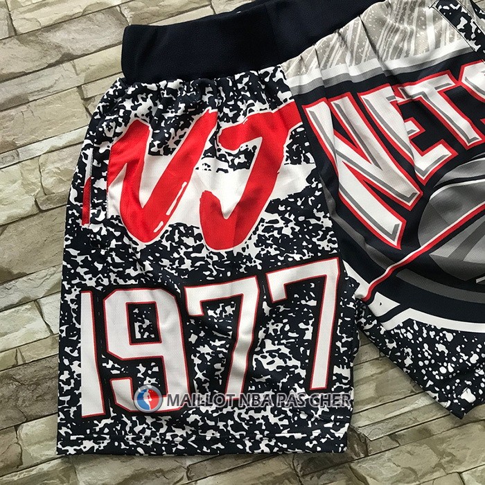 Short Brooklyn Nets Mitchell & Ness 1977 Noir